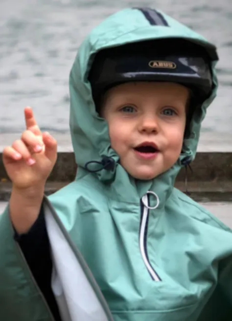 Cape de pluie enfant - Temps des Grenouilles | JE SUIS À VÉLO